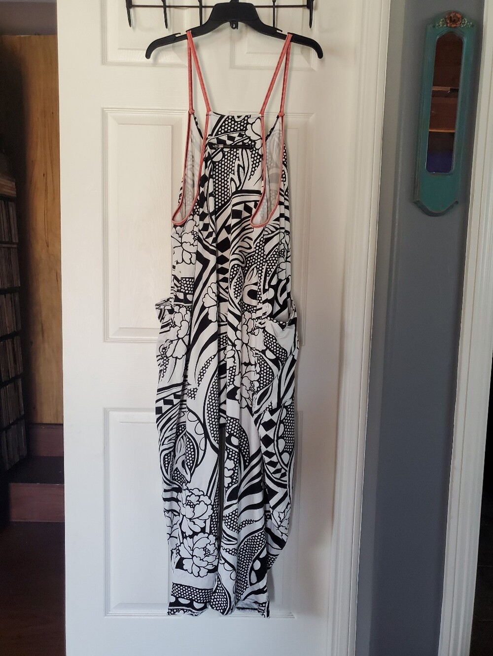 Free People Movement Hot Short Printed Onesie Jumpsuit Preppy Boho Baggy Beachy - Picture 8 of 13